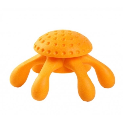 Игрушка для собак Kiwi Walker Octopus Mini Orange, Оранжевый осьминог, термопластичная резина