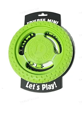 Іграшка для собак Kiwi Walker Frisbee Mini Зелений, термопластична гума
