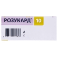 Розукард 10 таблетки, п/о по 10 мг №90 (10х9)