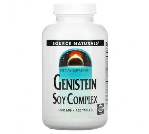 Соевые изофлавоны Source Naturals Genistein Soy 1000 мг, 120 таблеток