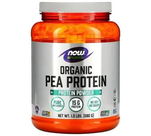 Гороховий протеїн Now Pea Protein без смаку, 680 г