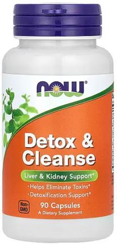Детокс и очистка NOW Detox & Cleanse, 90 вегетарианских капсул