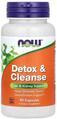 Детокс и очистка NOW Detox & Cleanse, 90 вегетарианских капсул
