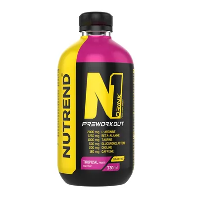 Передтренувальний комплекс Nutrend N1 Drink Preworkout тропічні фрукти, 330 мл