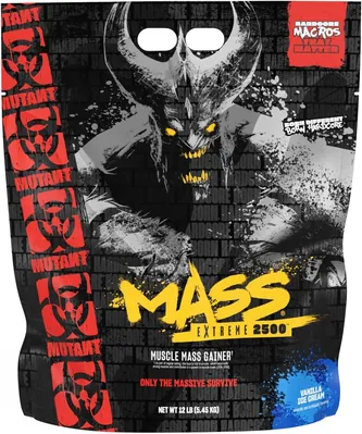 Гейнер Mutant Mass Extreme 2500, ванільне морозиво, 5450 г