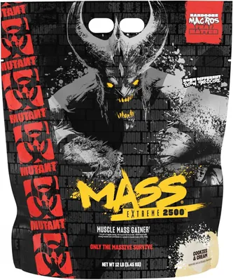 Гейнер Mutant Mass Extreme 2500, печиво з кремом, 5450 г