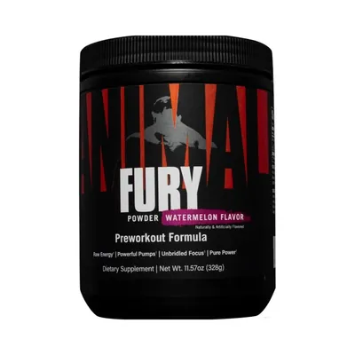 Передтренувальний комплекс Universal Nutrition Animal Fury, зі смаком кавуна, 328 г