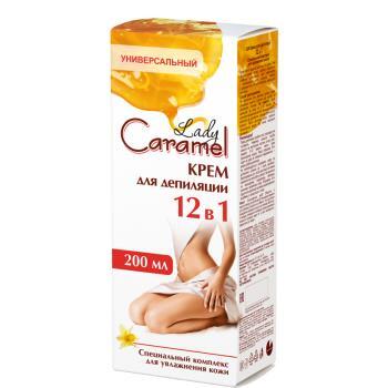 Крем Lady Caramel для депиляции тела 12 в 1, 200 мл