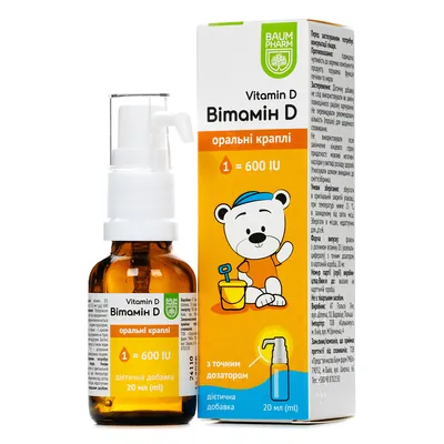 Вітамін Д Baum Pharm краплі оральні по 20 мл у флак.