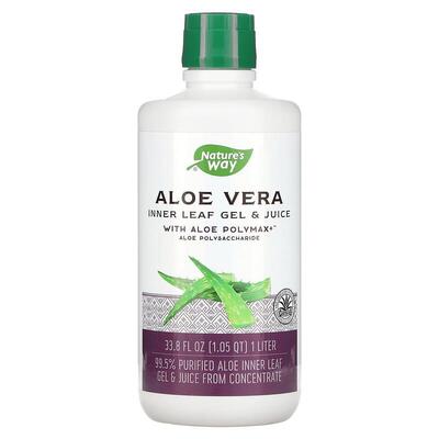 Алоэ вера Nature's Way Aloe Vera гель и сок с алоэ полимаксом со вкусом диких ягод, 1 л