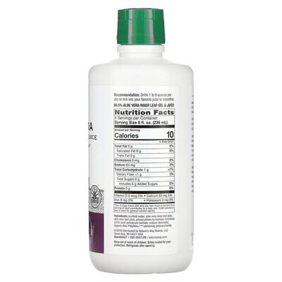 Алоэ вера Nature's Way Aloe Vera гель и сок с алоэ полимаксом со вкусом диких ягод, 1 л