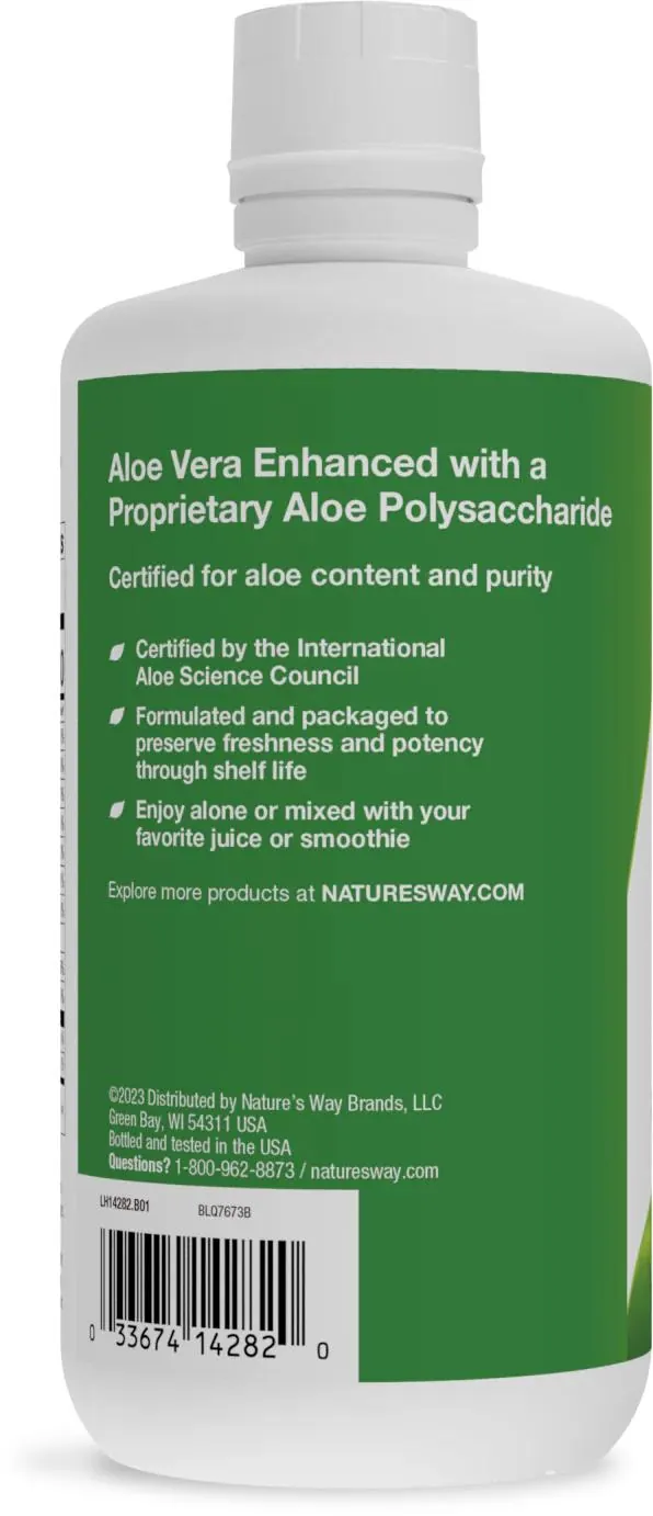 Алое вера Nature's Way Aloe Vera гель і сік з алое полімаксом зі смаком диких ягід, 1 л