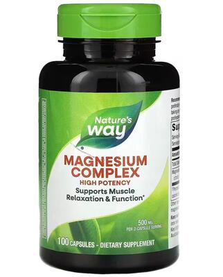 Магнієвий комплекс Nature's Way Magnesium Complex, 100 капсул