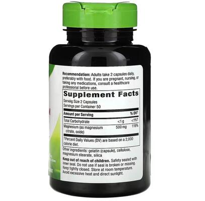 Магниевый комплекс Nature's Way Magnesium Complex, 100 капсул