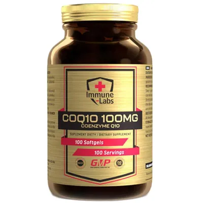 Коензим Q10 Immune Labs Coenzyme Q10 100 мг, 100 м'яких капсул