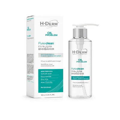 Гель для вмивання Біокон Health Derm Laboratory Oil Problem Pure clean, 180 мл