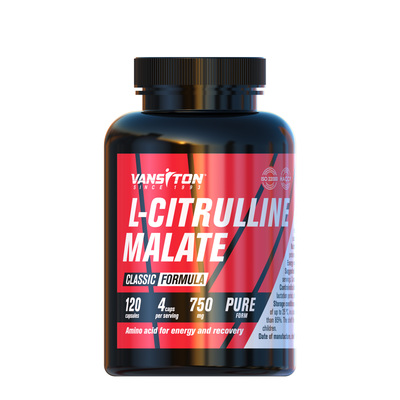 L-цитруллин малат Vansiton L-Citrulline malate, 120 капcул