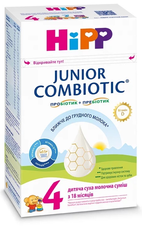 Смесь сухая молочная HiPP Combiotic 4 Junior для детей с 18 месяцев, 500 г