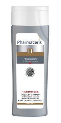 Шампунь Pharmaceris H H-Stimulone специалізований подвійної дії від посивіння та для стимуляції роста волосся, 250 мл
