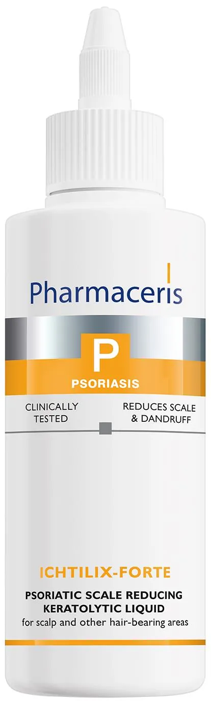 Кератолітична рідина Pharmaceris P Ichtilix-Forte для шкіри голови та тіла для зменшення псоріатичних лусочок, 125 мл