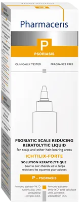 Кератолітична рідина Pharmaceris P Ichtilix-Forte для шкіри голови та тіла для зменшення псоріатичних лусочок, 125 мл