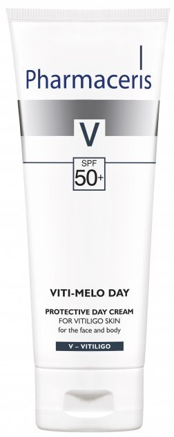 Крем для лица и тела Pharmaceris Viti-Melo Day SPF50+ дневной защитный для кожи с витилиго, 75 мл