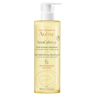 Олія для душу Avene XeraCalm A.D очищуюча ліпідовідновлююча для сухої, схильної до атопії або свербежу шкіри, 400 мл
