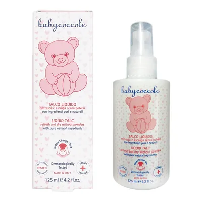 Присипка дитяча Babycoccole Liquid Talc рідка з кукурудзяним крохмалем, 125 мл