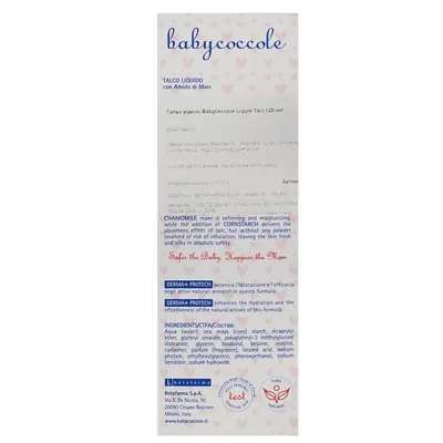 Присипка дитяча Babycoccole Liquid Talc рідка з кукурудзяним крохмалем, 125 мл