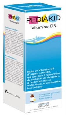Педиакид PEDIAKID Vitamine D3 Витамин D3 натуральный капли по 20 мл во флак.
