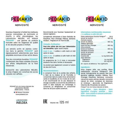 Педіакід PEDIAKID Nervosite сироп для зняття підвищеній збудливості і нервозності, 125 мл