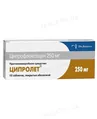 Ципролет таблетки, в/плів. обол. по 250 мг №10