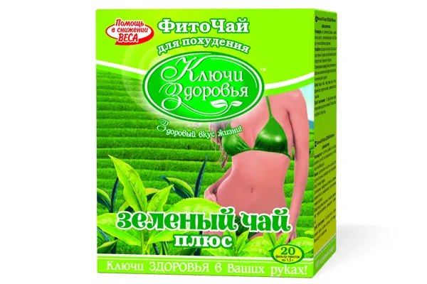 Фіточай Ключі Здоров'я №54 Зелений чай плюс по 1,5 г №20 в філ.-пак.