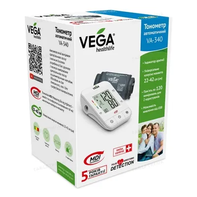 Тонометр Vega VA-340 автоматичний