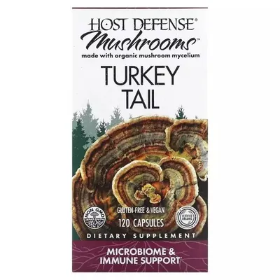 Гриб Трутовик різнокольоровий Fungi Perfecti Turkey Tail, 120 вегетаріанських капсул