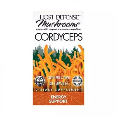 Гриб Кордицепс Fungi Perfecti Cordyceps, 30 вегетарианских капсул