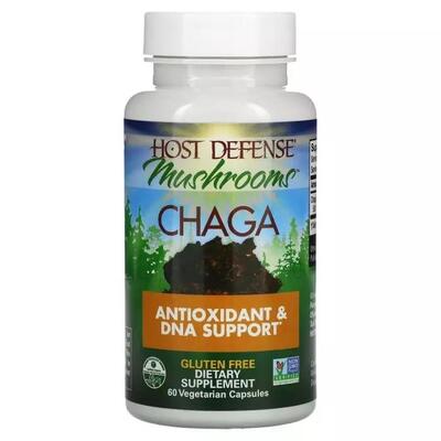 Гриб Чага Fungi Perfecti Chaga, 60 вегетарианских капсул
