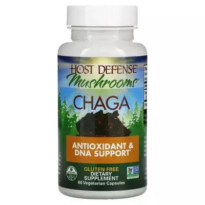 Гриб Чага Fungi Perfecti Chaga, 60 вегетаріанських капсул