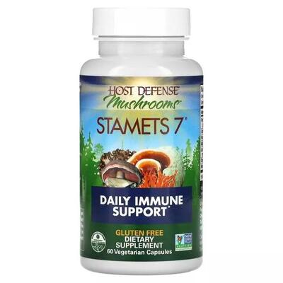 Грибной комплекс Fungi Perfecti Stamets 7 Daily Immune Support, 60 вегетарианских капсул