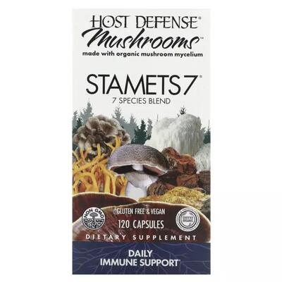 Грибний комплекс Fungi Perfecti Stamets 7 Daily Immune Support, 120 вегетаріанських капсул
