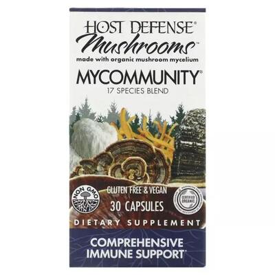 Грибной комплекс Fungi Perfecti Mushrooms Comprehensive Immune Support, 30 капсул