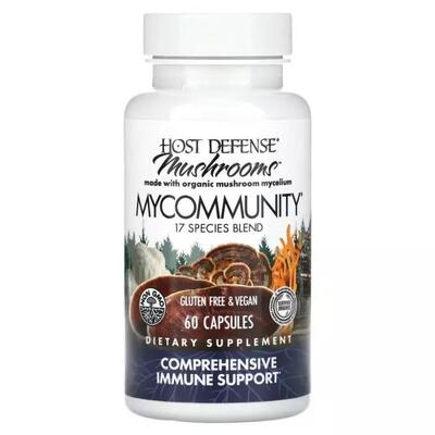Грибной комплекс Fungi Perfecti Mushrooms Comprehensive Immune Support, 60 капсул