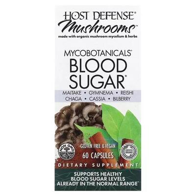 Грибной комплекс для нормализации уровня сахара Fungi Perfecti MycoBotanicals Blood Sugar, 60 капсул