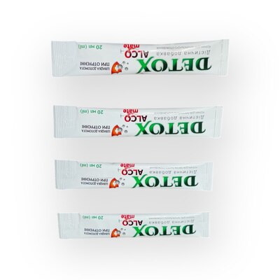 Дієтична добавка Detox Alco mate розчин д/перор. заст. по 20 мл №20 у стіках