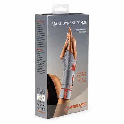 Ортез на променезап'ястковий суглоб Sporlastic Manudyn Supreme 07157 еластичний з силіконовою подушкою, правий, розмір XS