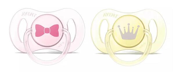 Пустышка силиконовая Philips Avent Mini SCF151/02 ортодонтическая для новорожденных, 0-2 месяцев, 2 шт