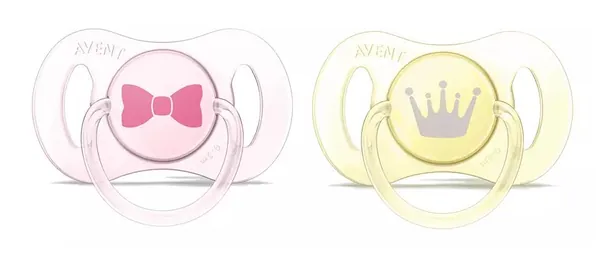 Пустушка силіконова Philips Avent Mini SCF151/02 ортодонтична для новонароджених, 0-2 місяців, 2 шт