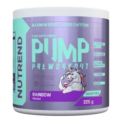 Передтренувальний комплекс Nutrend Pump Preworkout смак веселка, 225 г