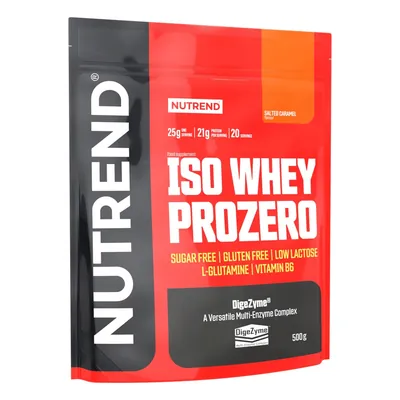 Протеїн сироватковий ізолят Nutrend Iso Whey Prozero солона карамель, 500 г