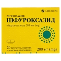 Ніфуроксазид таблетки, в/плів. обол. по 200 мг №20 (10х2)